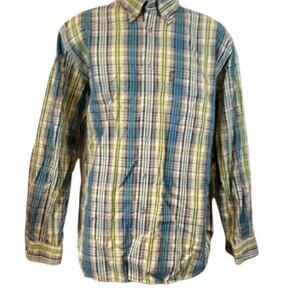 Tonino Lamborghini Plaid Shirt XXL - Colorful Cotton Long Sleeve Button Up